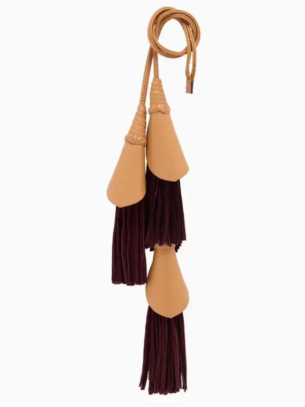 NWT Ulla Johnson Lily Leather and Suede Bag Charm.